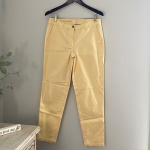 Talbots Soft Yellow Straight Leg Pants